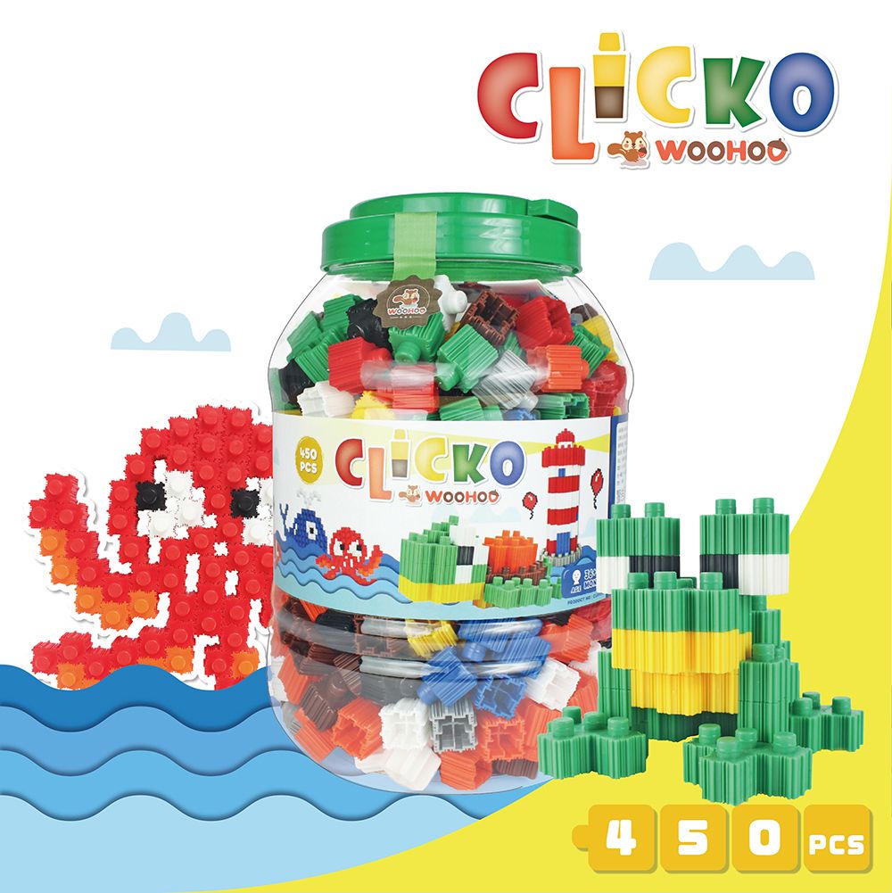 WOOHOO CLICKO 卡卡積木 - 450pcs