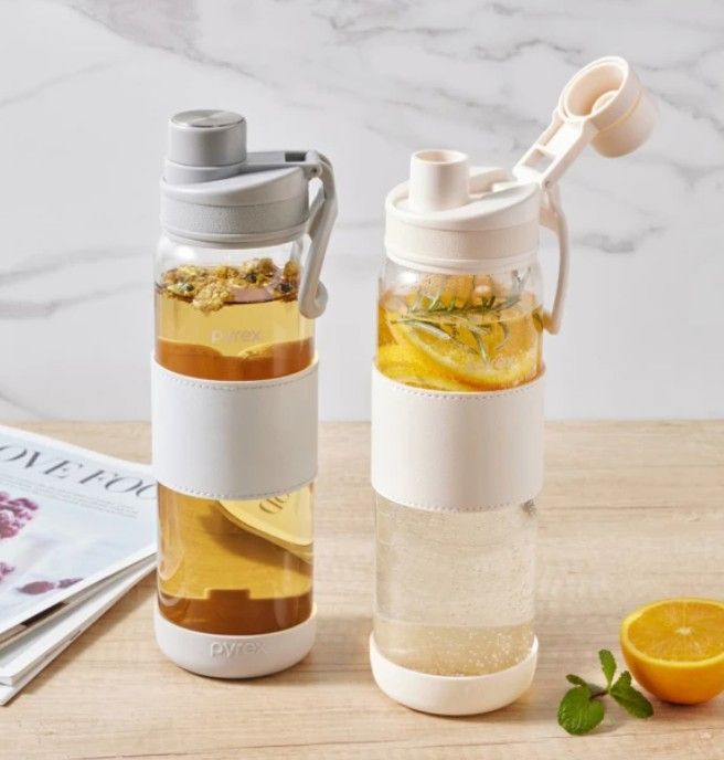 玻璃彈跳吸管 for 康寧餐具 PYREX Claro直飲便攜耐熱玻璃水瓶920ml