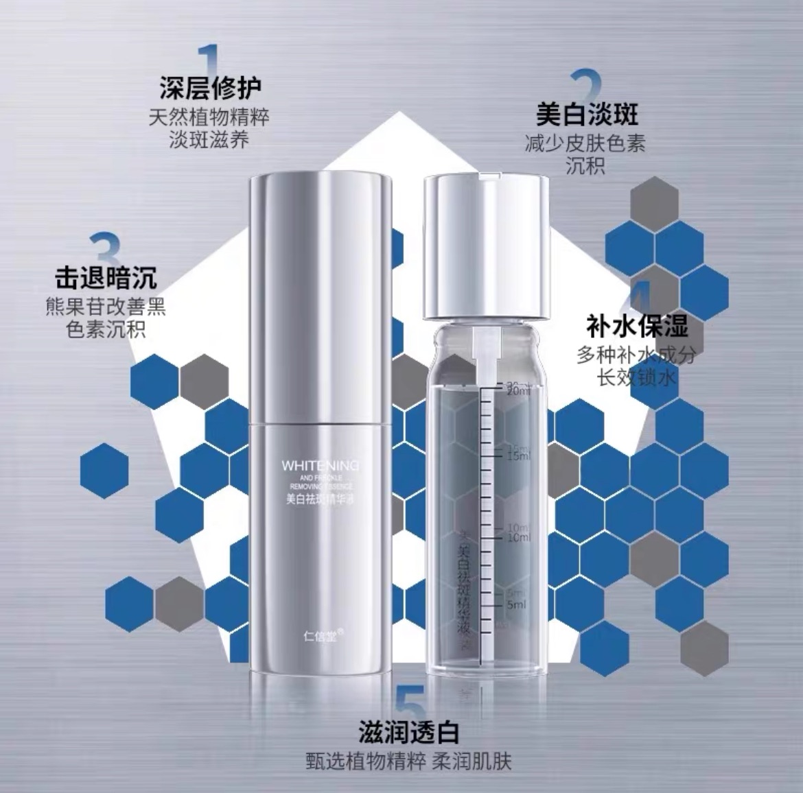 現貨🔥仁信堂美白祛淡斑精華+替換罐20ml