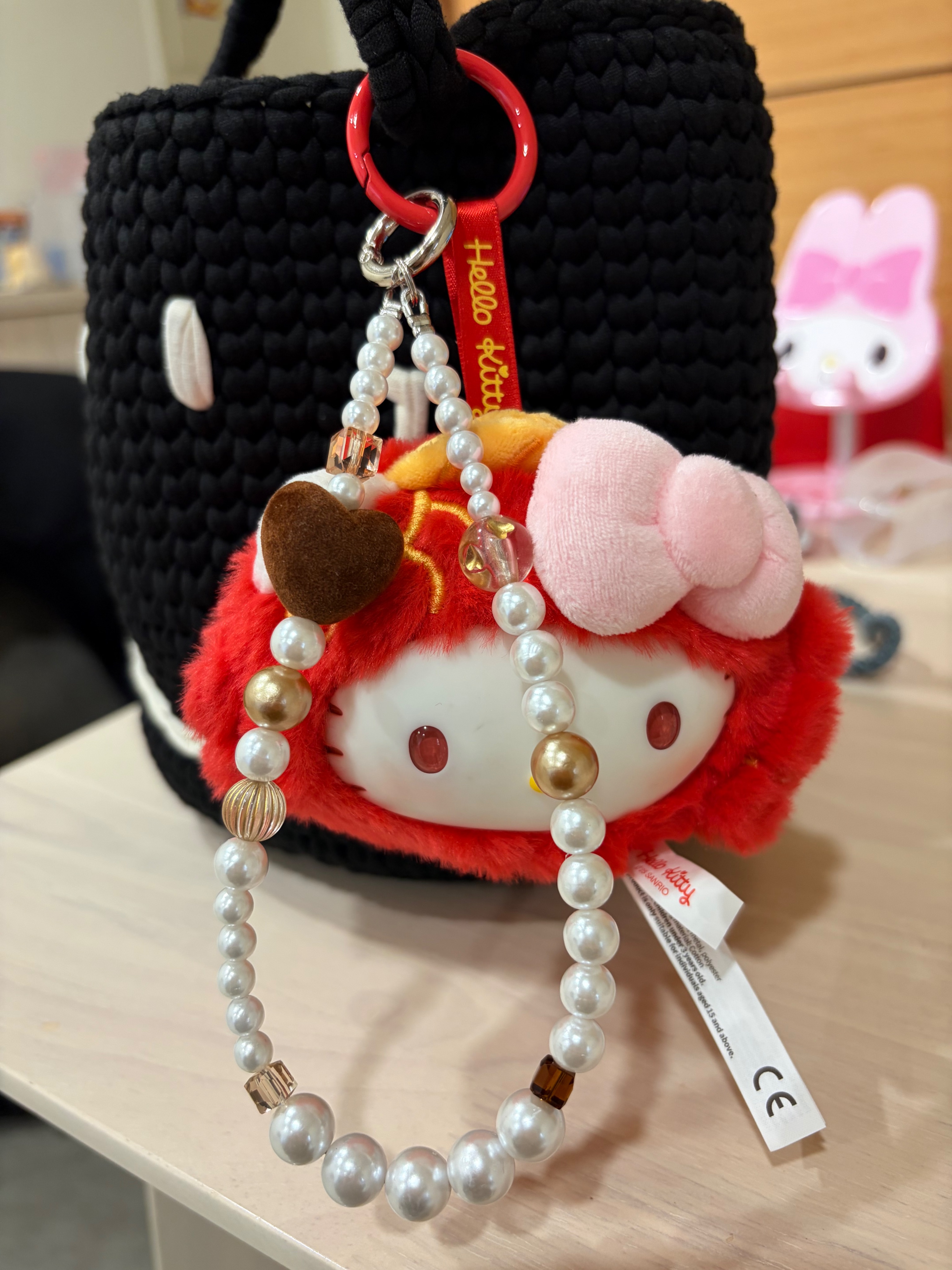 ʟᴜᴘɪ｜毛絨絨咖啡愛心吊飾