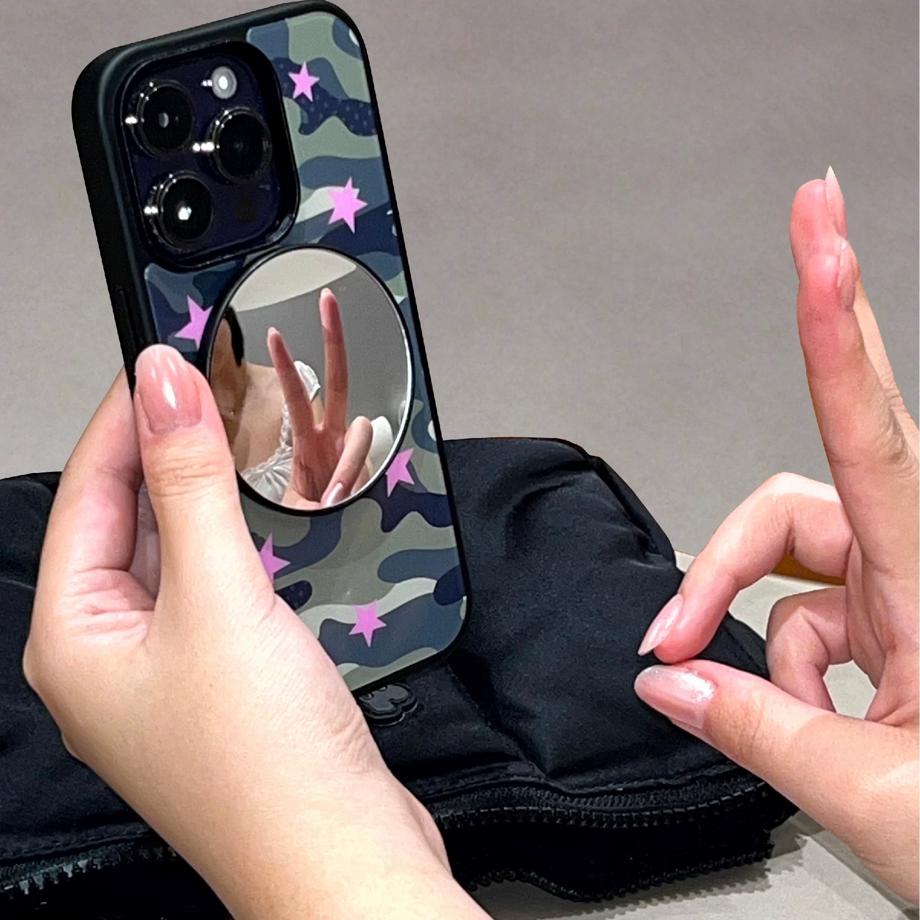 自拍磁吸magsafe魚眼隨身補妝鏡