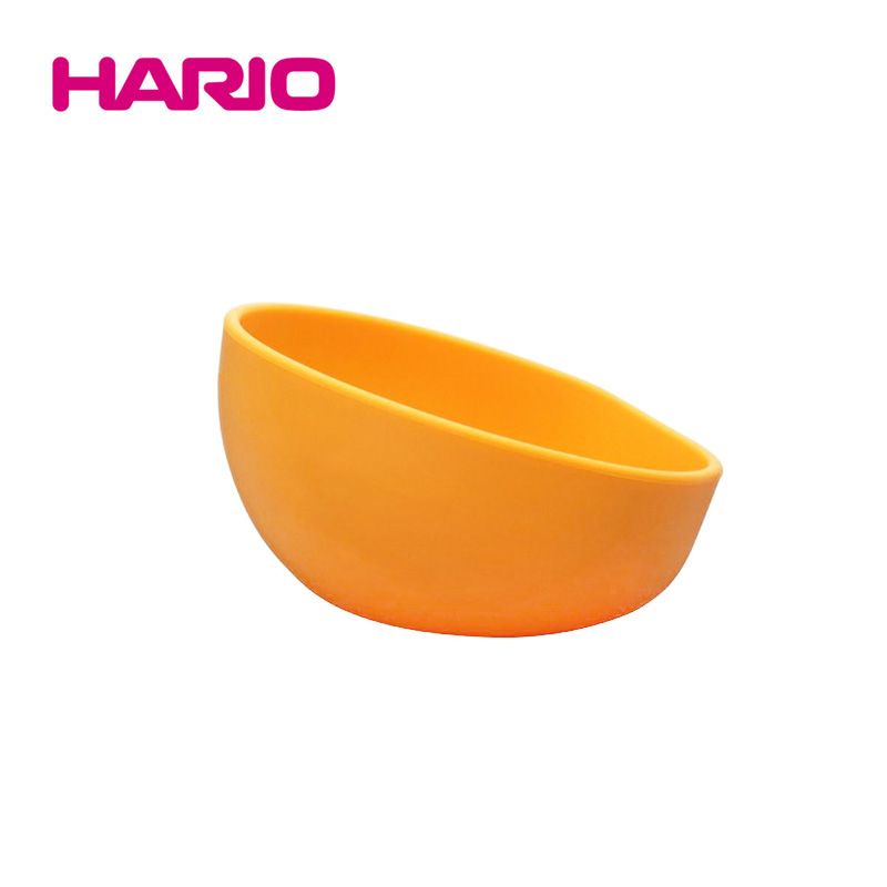 HARIO 寵物專用矽膠碗 75ml 黃色/白色