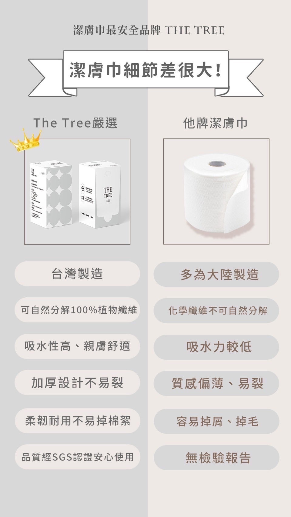 The Tree植物纖維潔膚巾