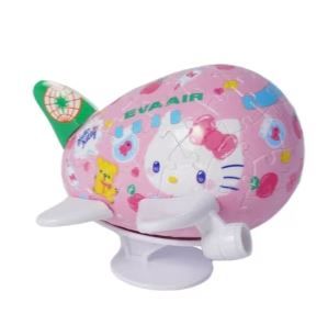 Hello kitty 彩繪機3D立體拼圖飛機