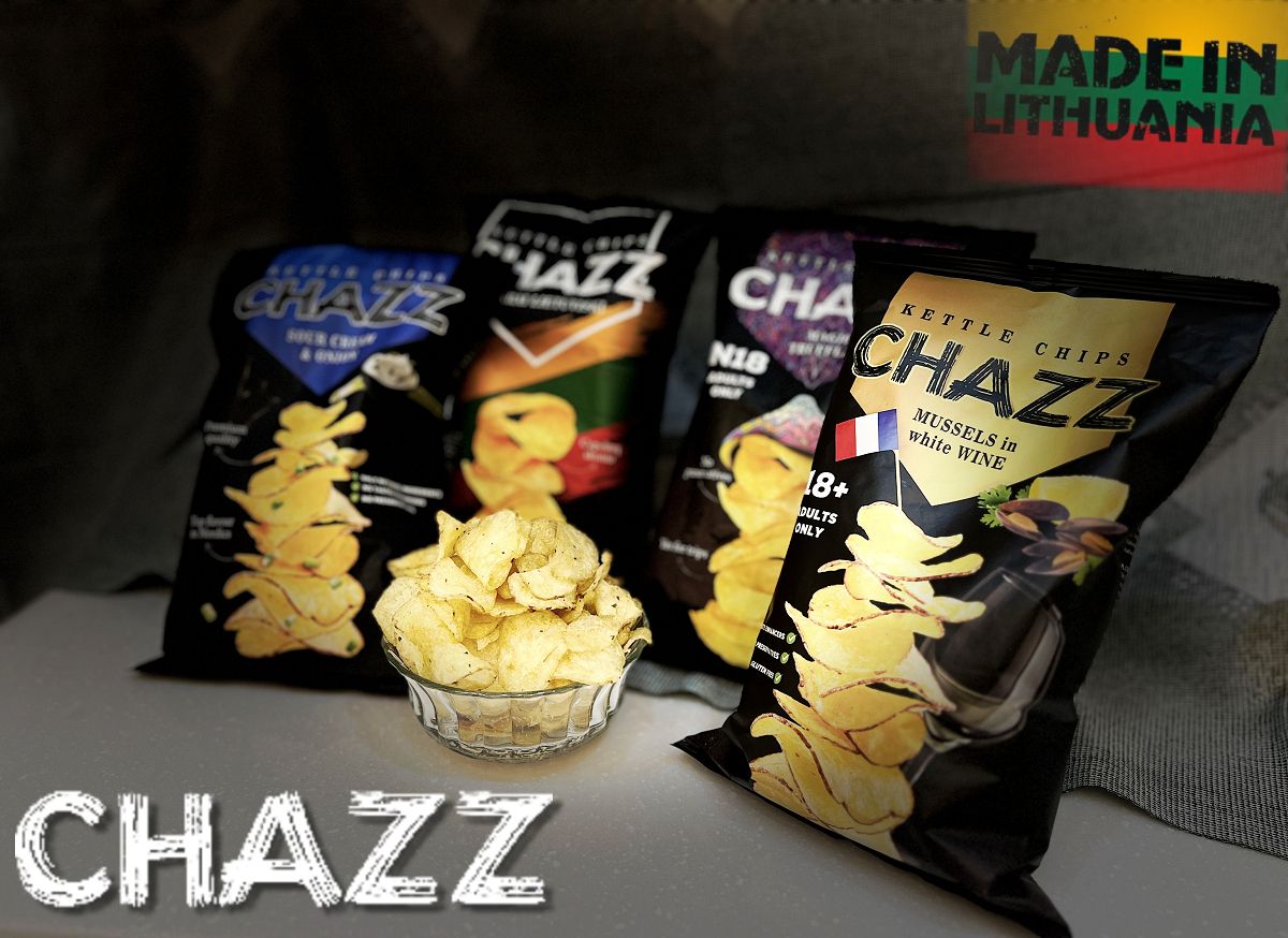 來自🇱🇹立陶宛的美味 CHAZZ原切洋芋片｜進口洋芋片｜獨家代理｜整顆馬鈴薯切片｜