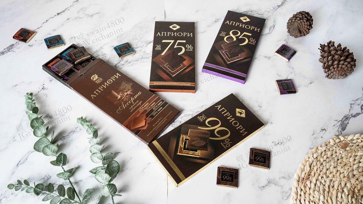 🇷🇺俄羅斯АПРИОРИ｜BK75%85%99%黑巧克力｜頂級金獎俄羅斯巧克力🍫｜健身減脂異國零食