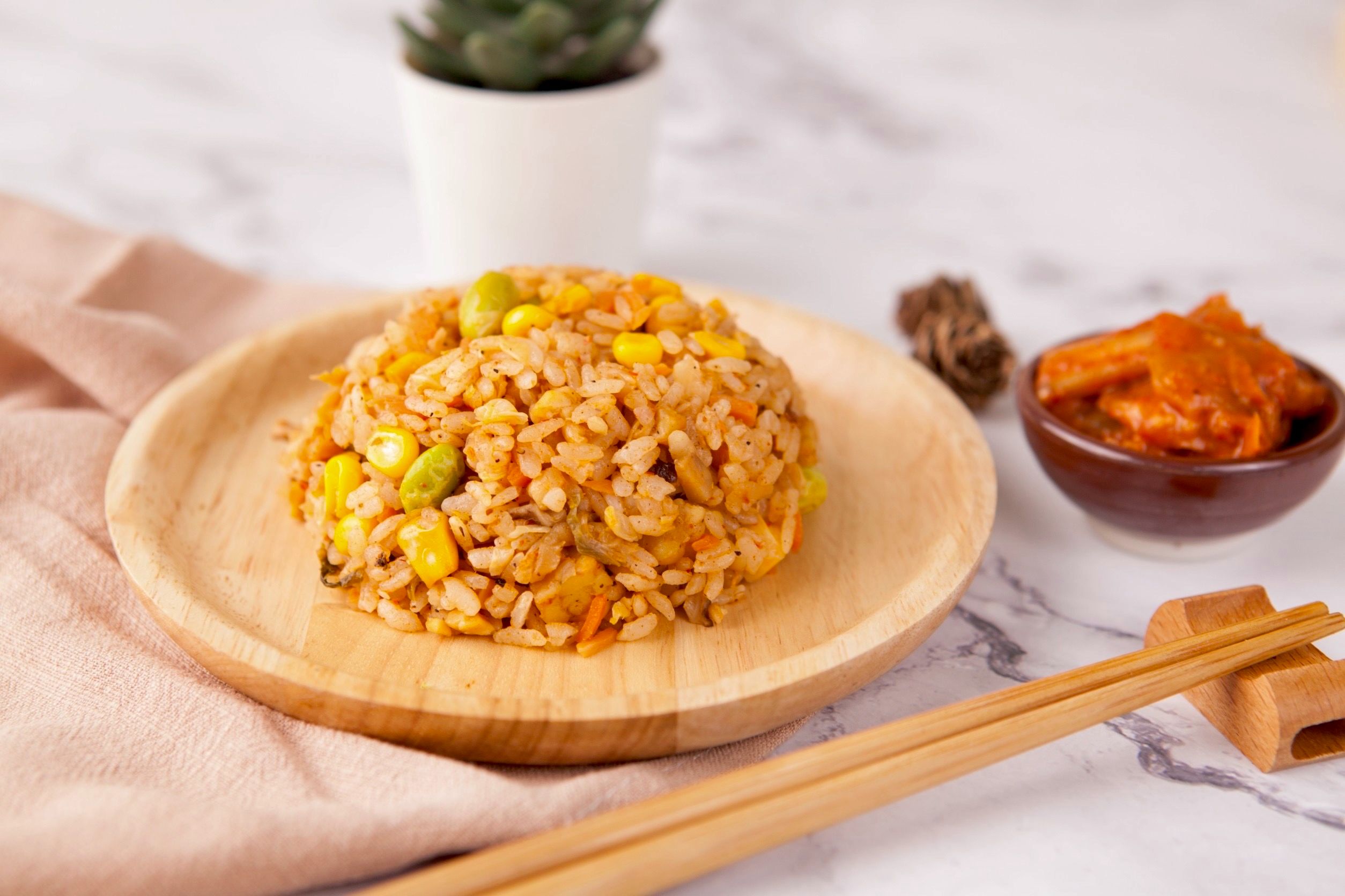 米麴天貝韓式泡菜炒飯