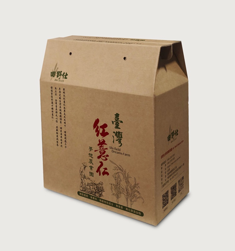 伴手禮盒-紅薏仁時光走廊禮盒 （附手提繩）