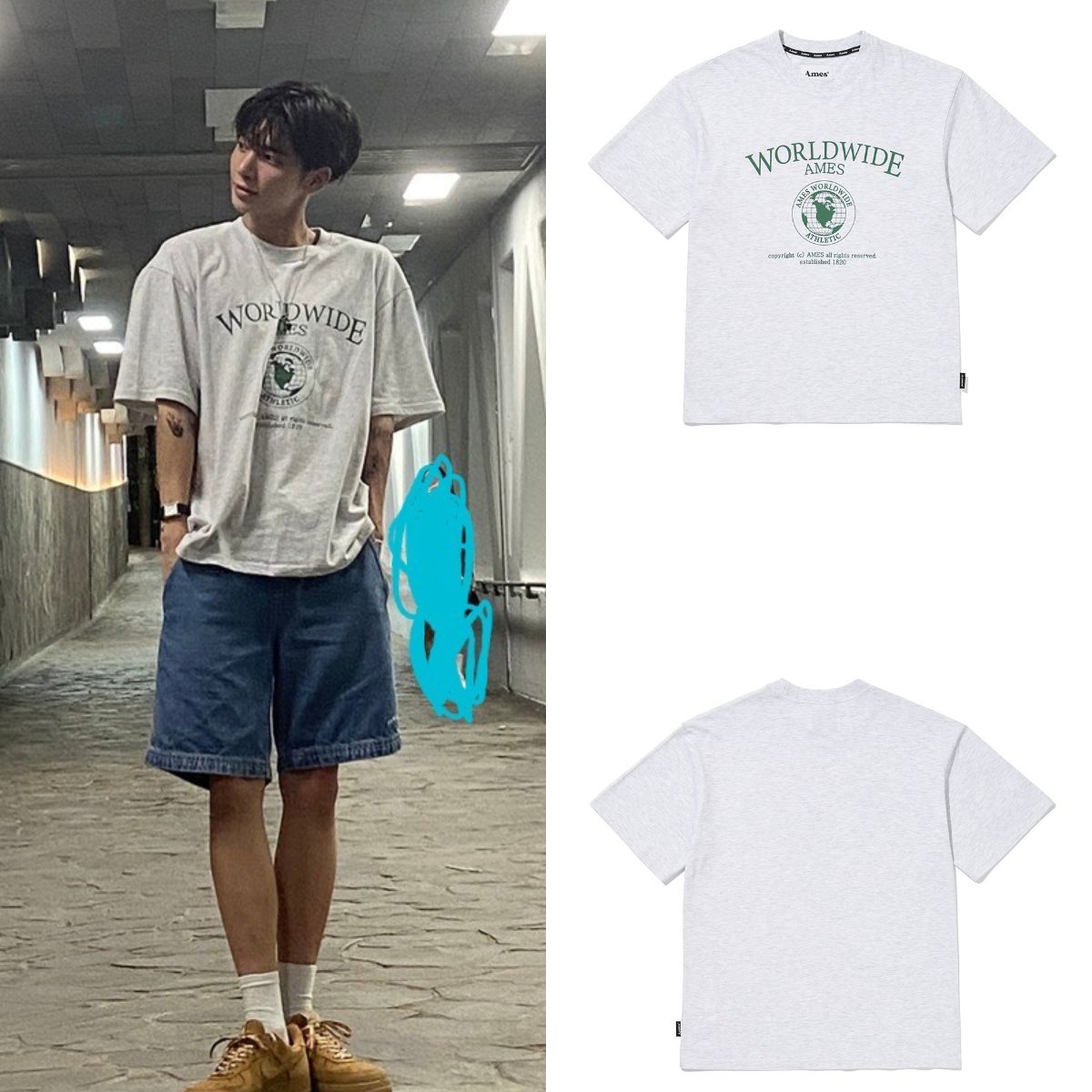 太顯同款WORLDWIDE AMES T-SHIRT（8折）