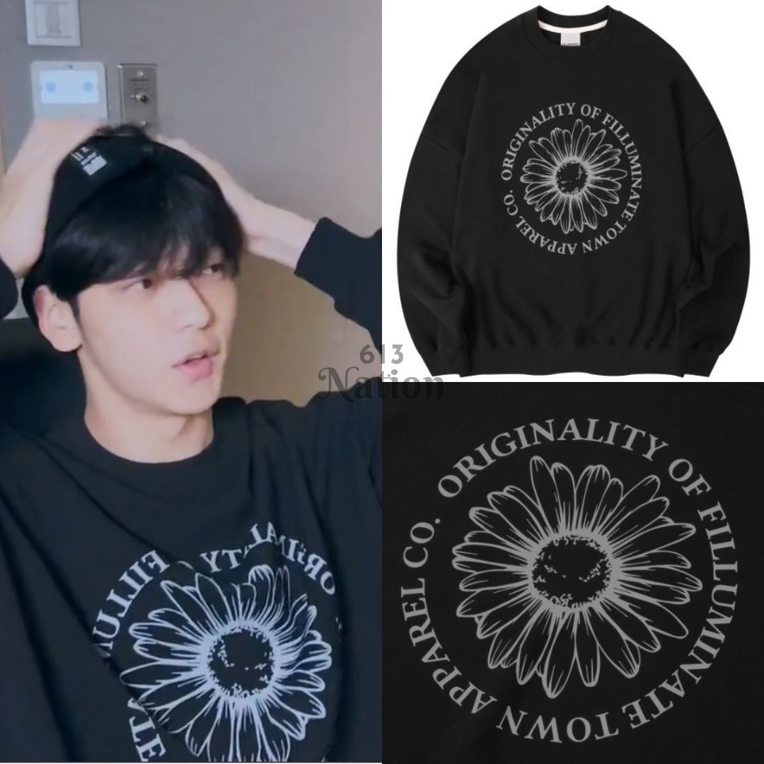 秀彬直播同款OVERFIT BLOOM SWEAT SHIRT（74折）