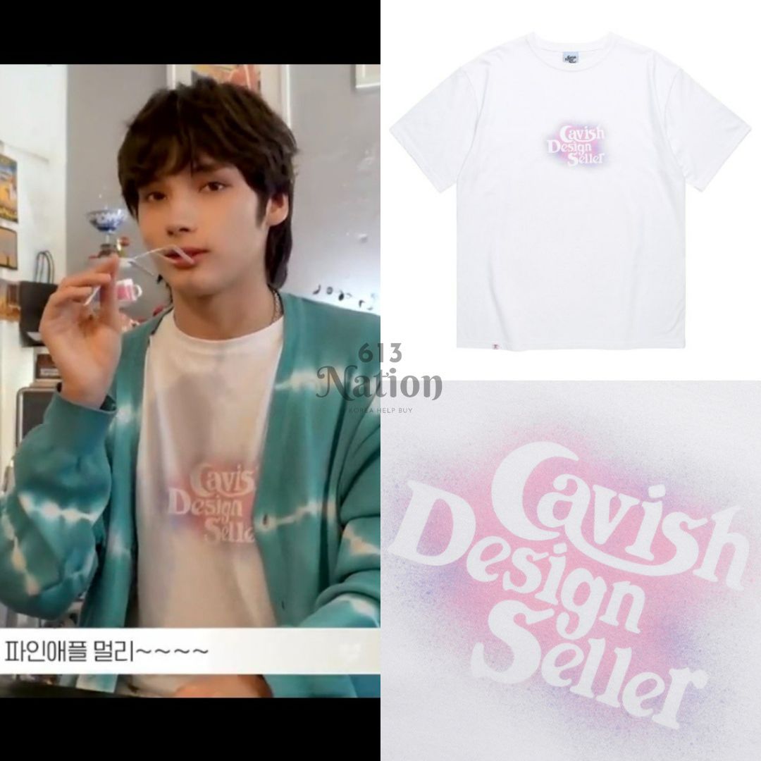 休寧凱TALK X TODAY同款STENCIL SELLER LOGO SS TEE