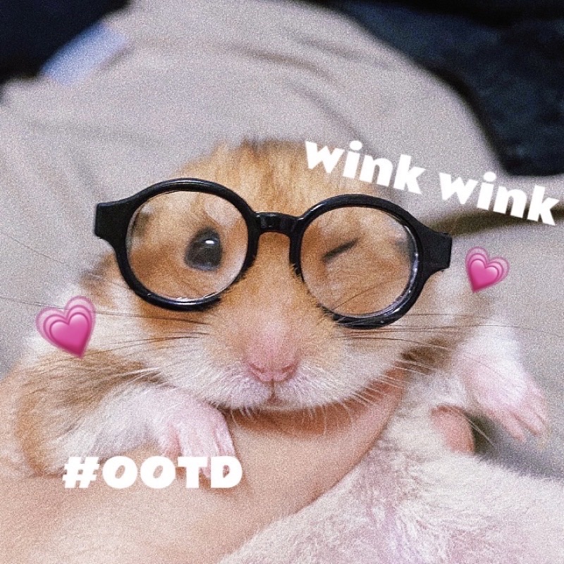 小眼鏡（黑色）