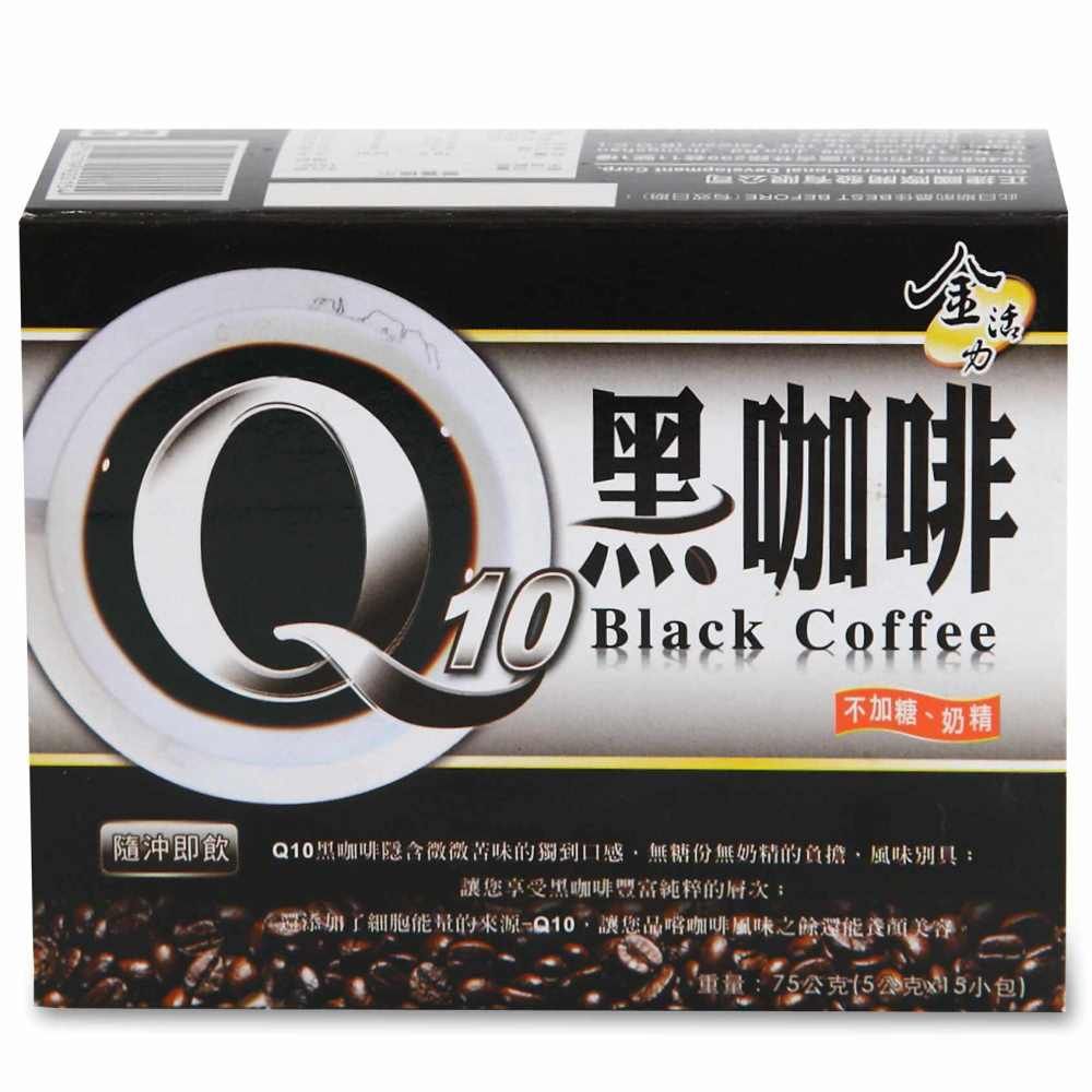 【啡茶不可】Q10黑咖啡（5gx15入）無糖無奶即溶研磨咖啡的口感