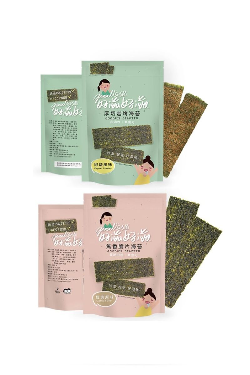 好滋好滋厚切岩烤海苔（厚切岩烤椒鹽／焦香經典原味）【現貨+預購】