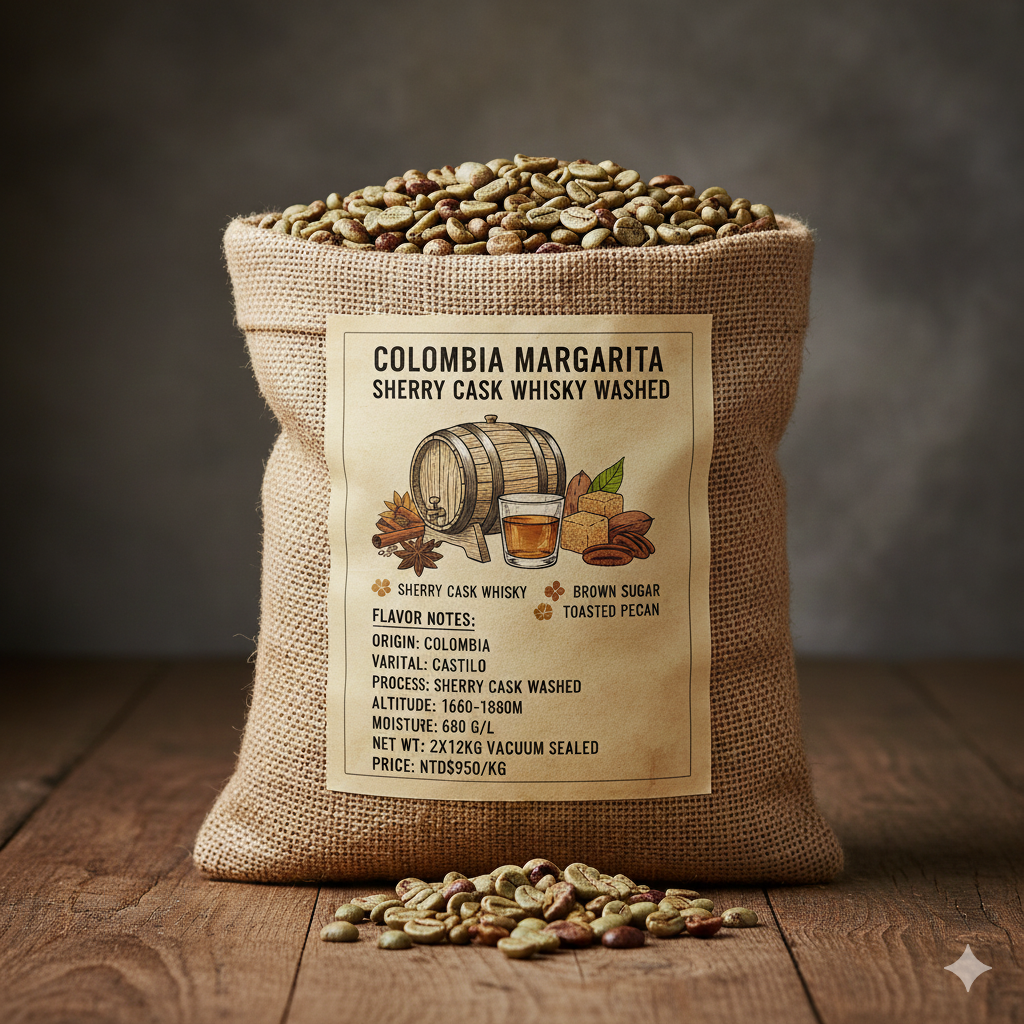 哥倫比亞瑪格麗特雪莉桶威士忌水洗