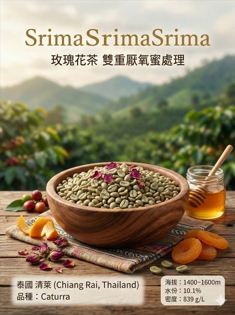 清萊 玫瑰花茶 雙重厭氧蜜處理