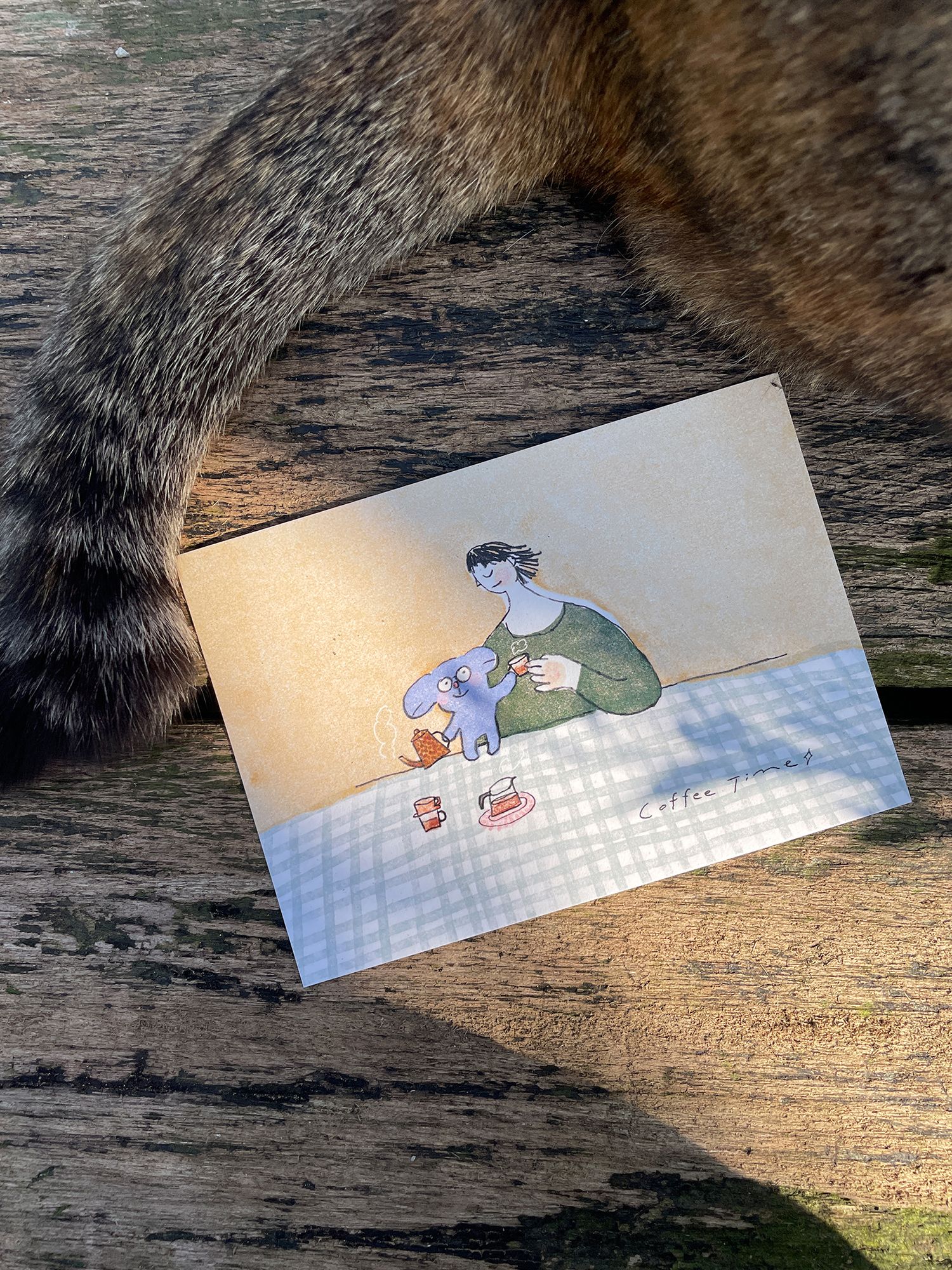明信片-coffee time
