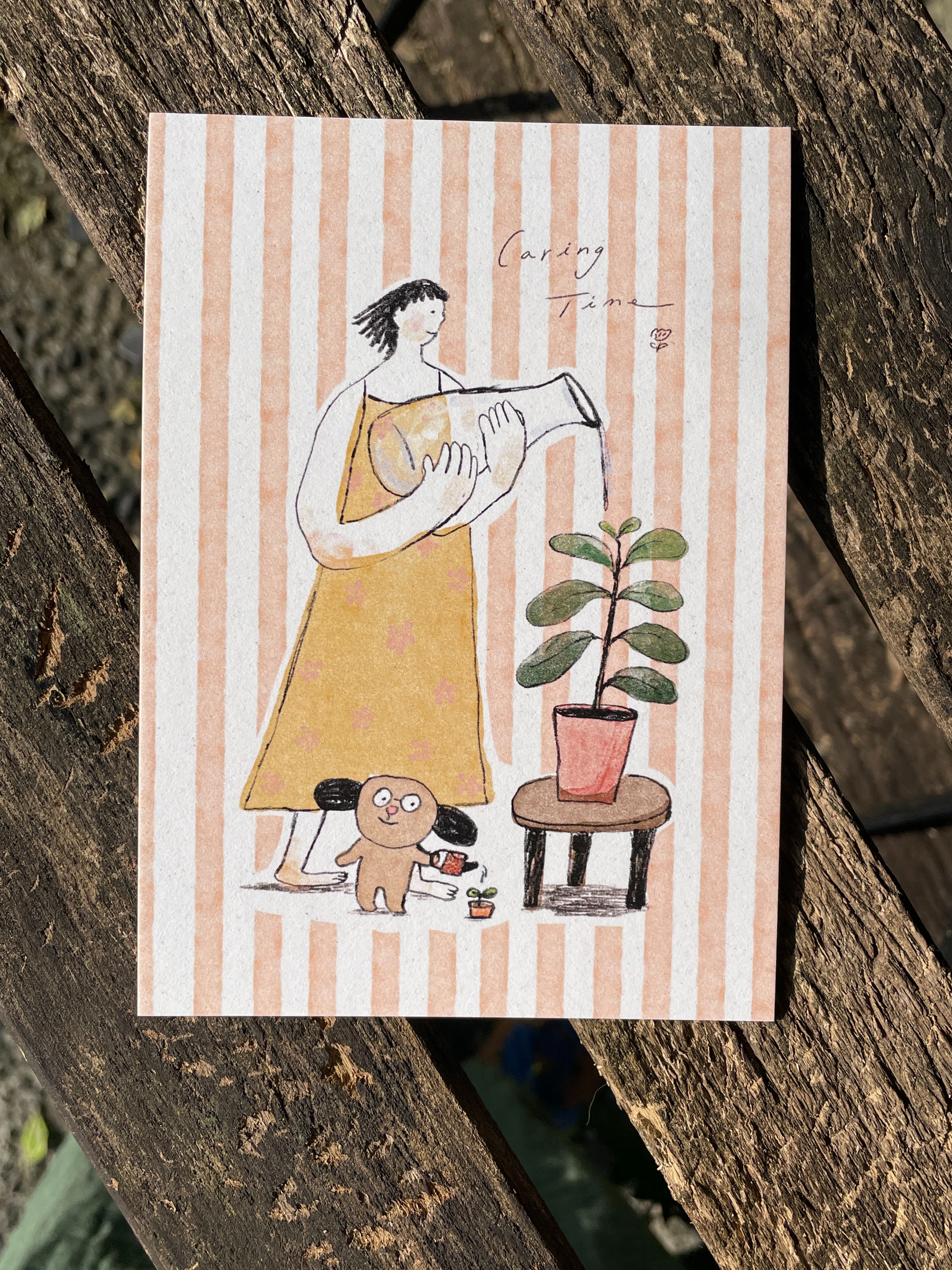 明信片-caring time