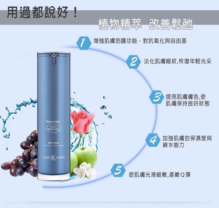 德國進口 [Chiara-Ambra安珀萊] 植肌因賦活面霜 50ml  
