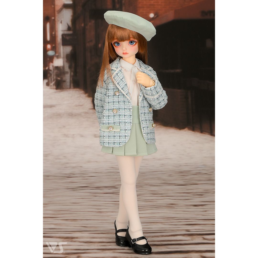 volks-蘇格蘭昵套裝+裙片短褲（薄荷綠）· Mini