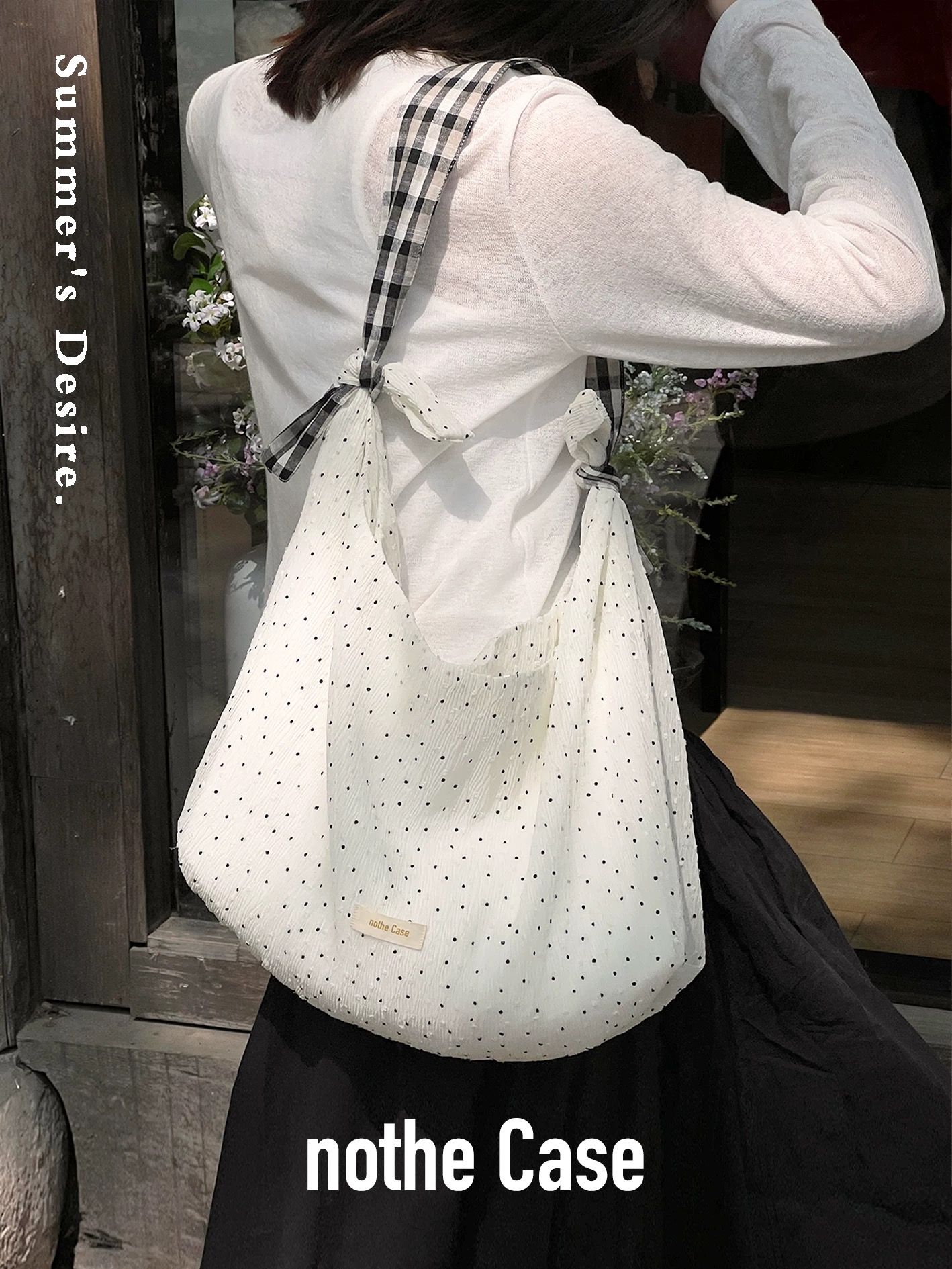 泡沫之夏 波點斜挎/單肩包