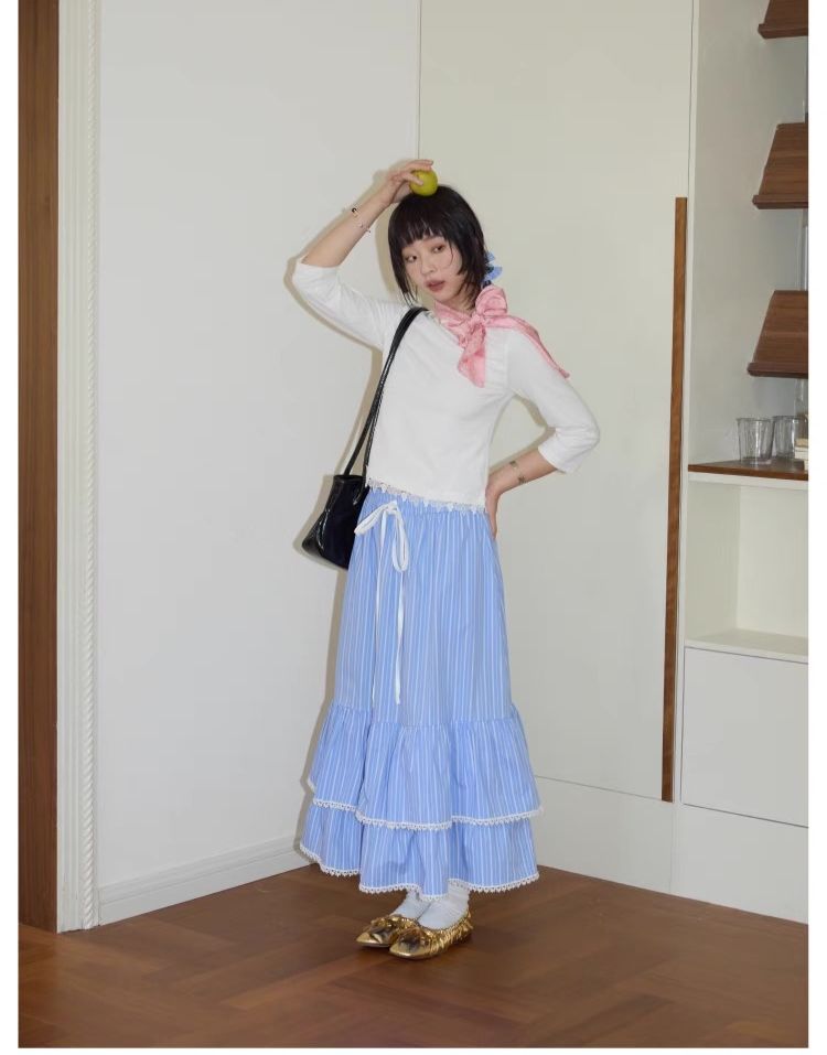 月光海灘 花邊蛋糕裙