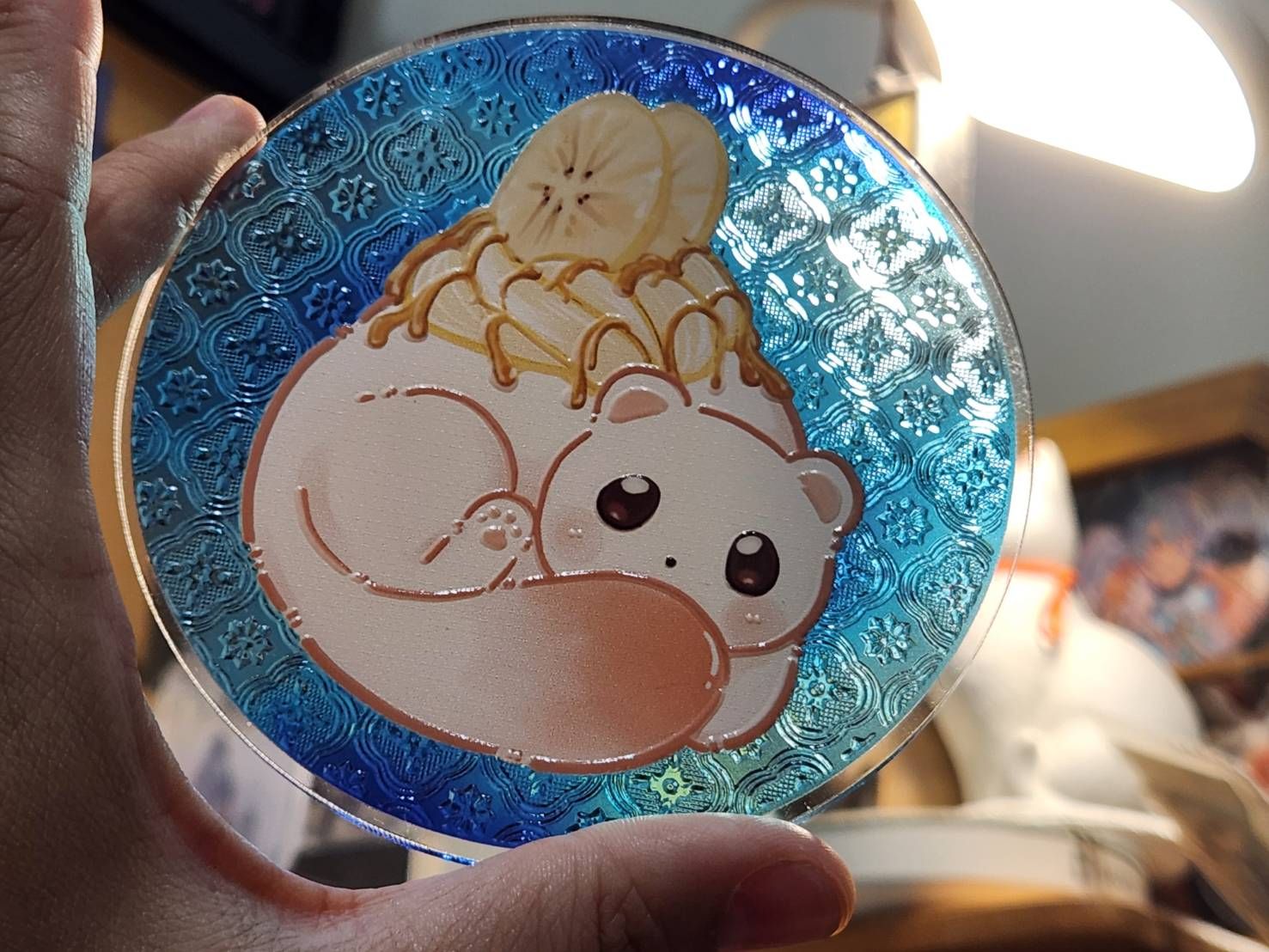 壓克力浮雕杯墊/雙面同圖印刷