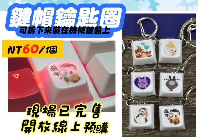 【新品通販】鍵帽鑰匙圈