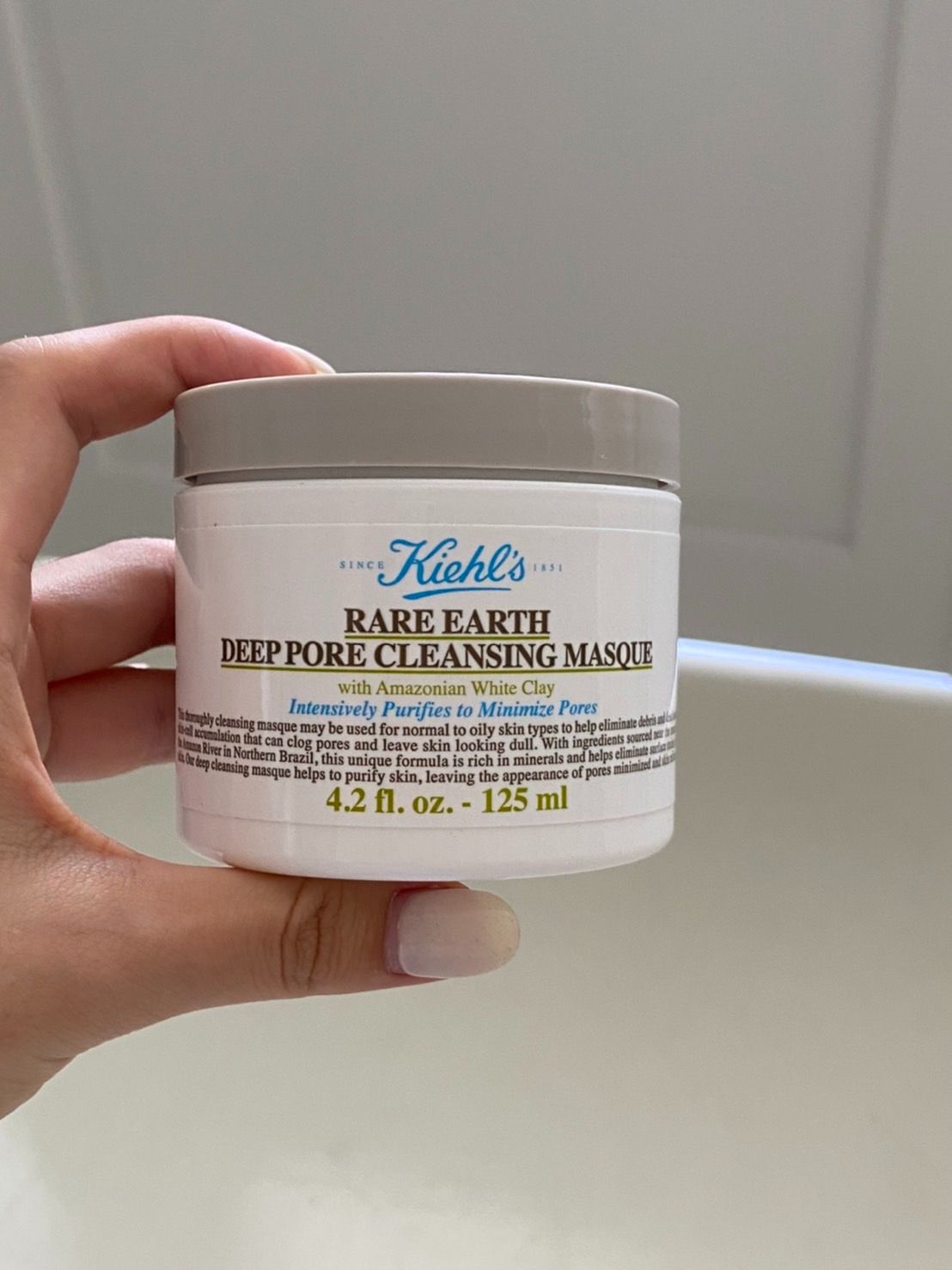 Kiehls契爾氏 白泥淨緻毛孔面膜 – 深層清潔/泥膜推薦 125ml