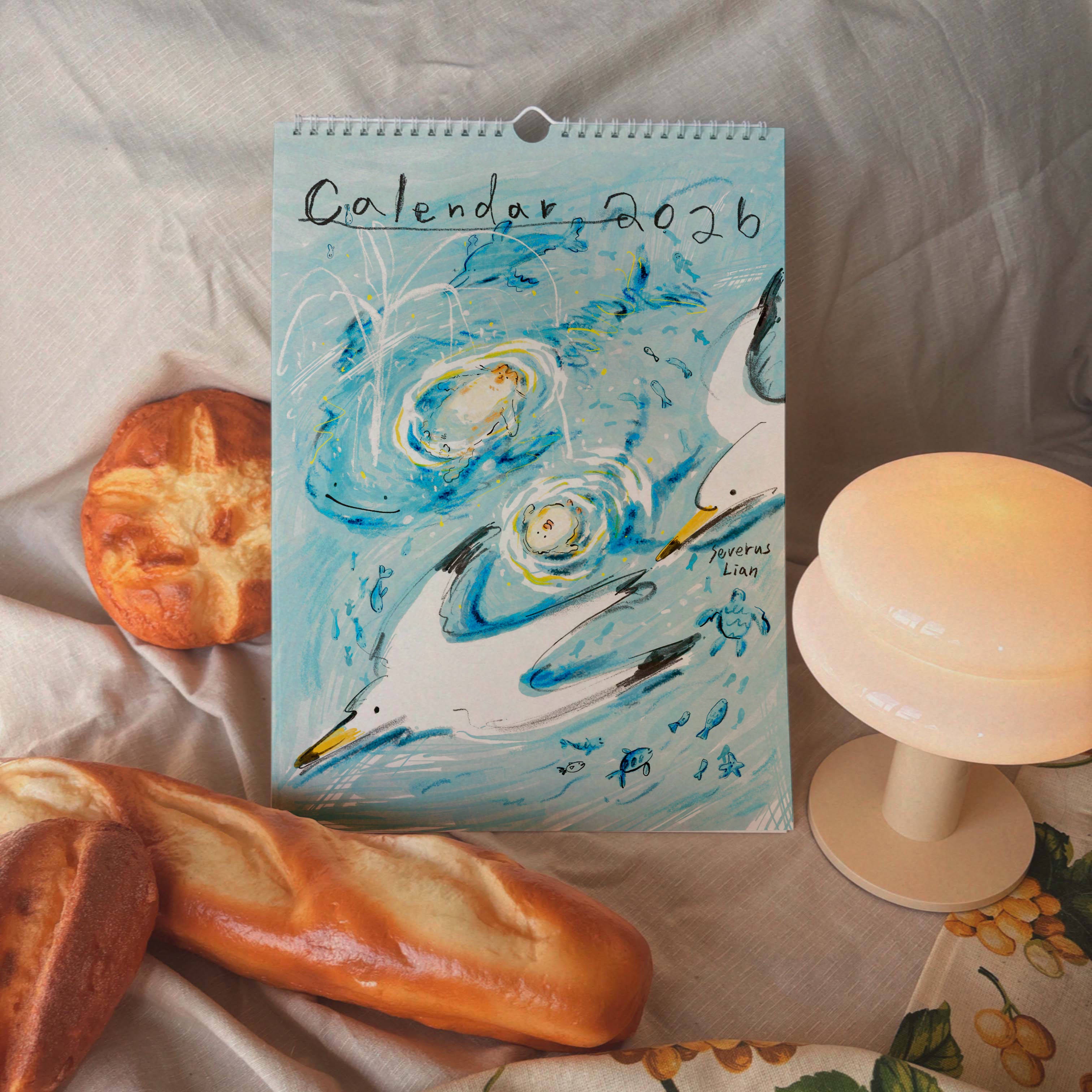 2026 花花市長與Momo台灣環島曆  點主圖進去看更多插畫