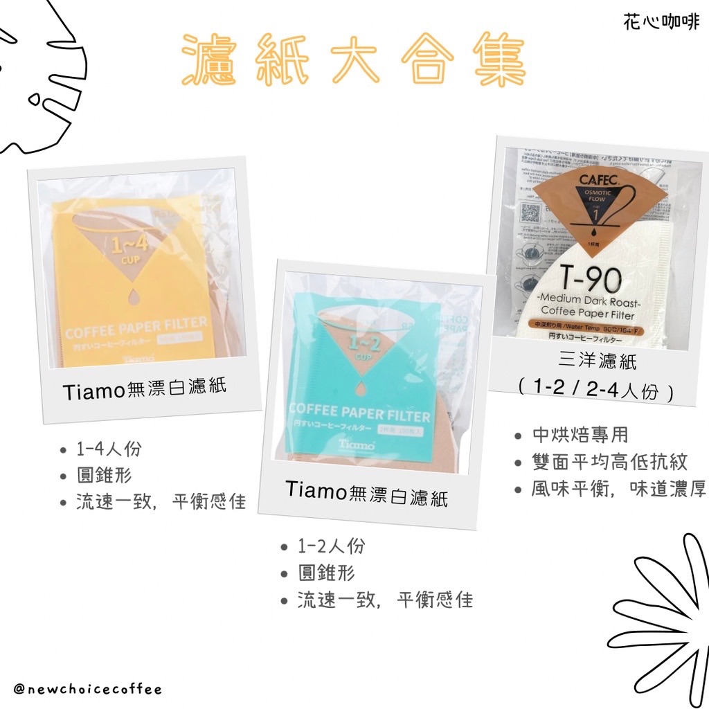 花心咖啡｜Tiamo 日本三洋濾紙