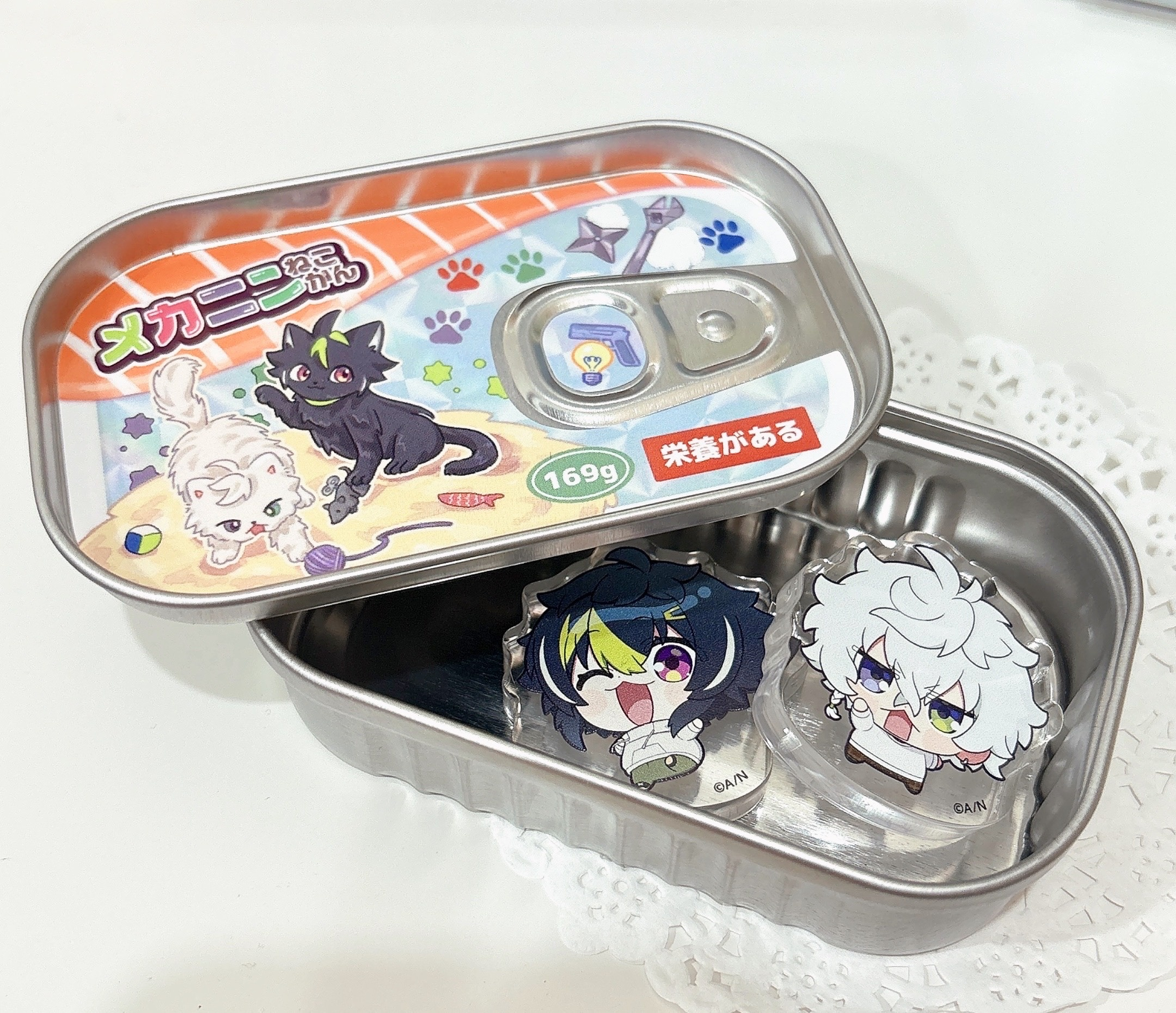 メカにん貓罐頭鐵盒