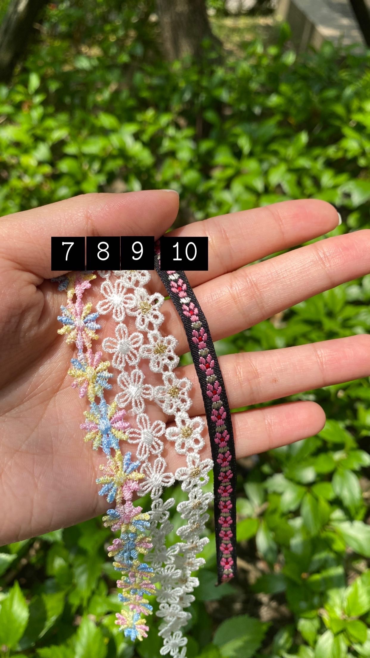 繽紛緞帶頸鍊（1～16）