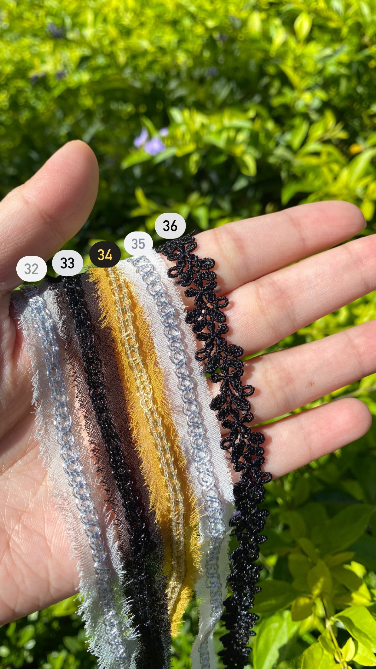 繽紛緞帶頸鍊（32~38）