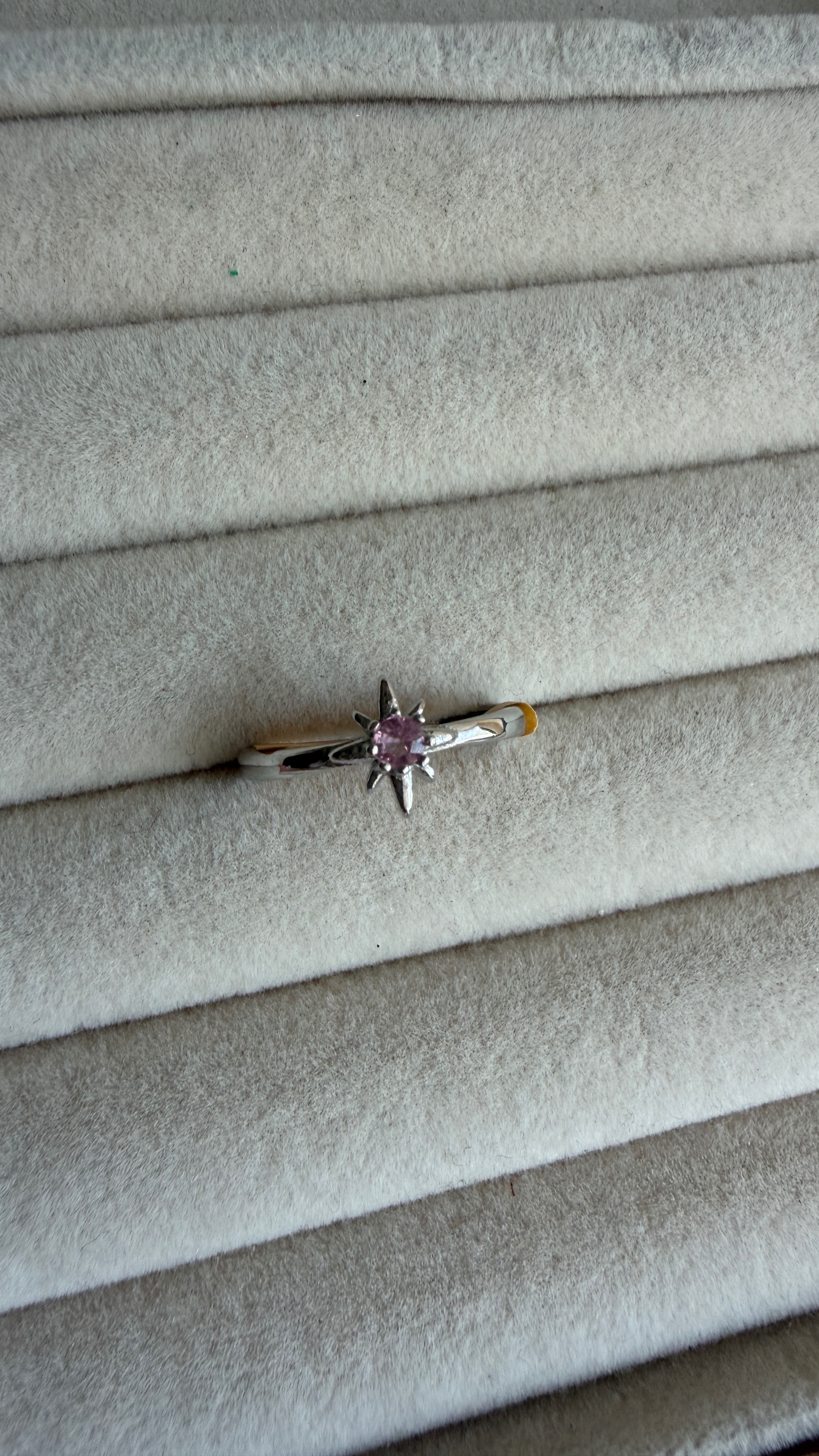 尖晶石純銀戒指