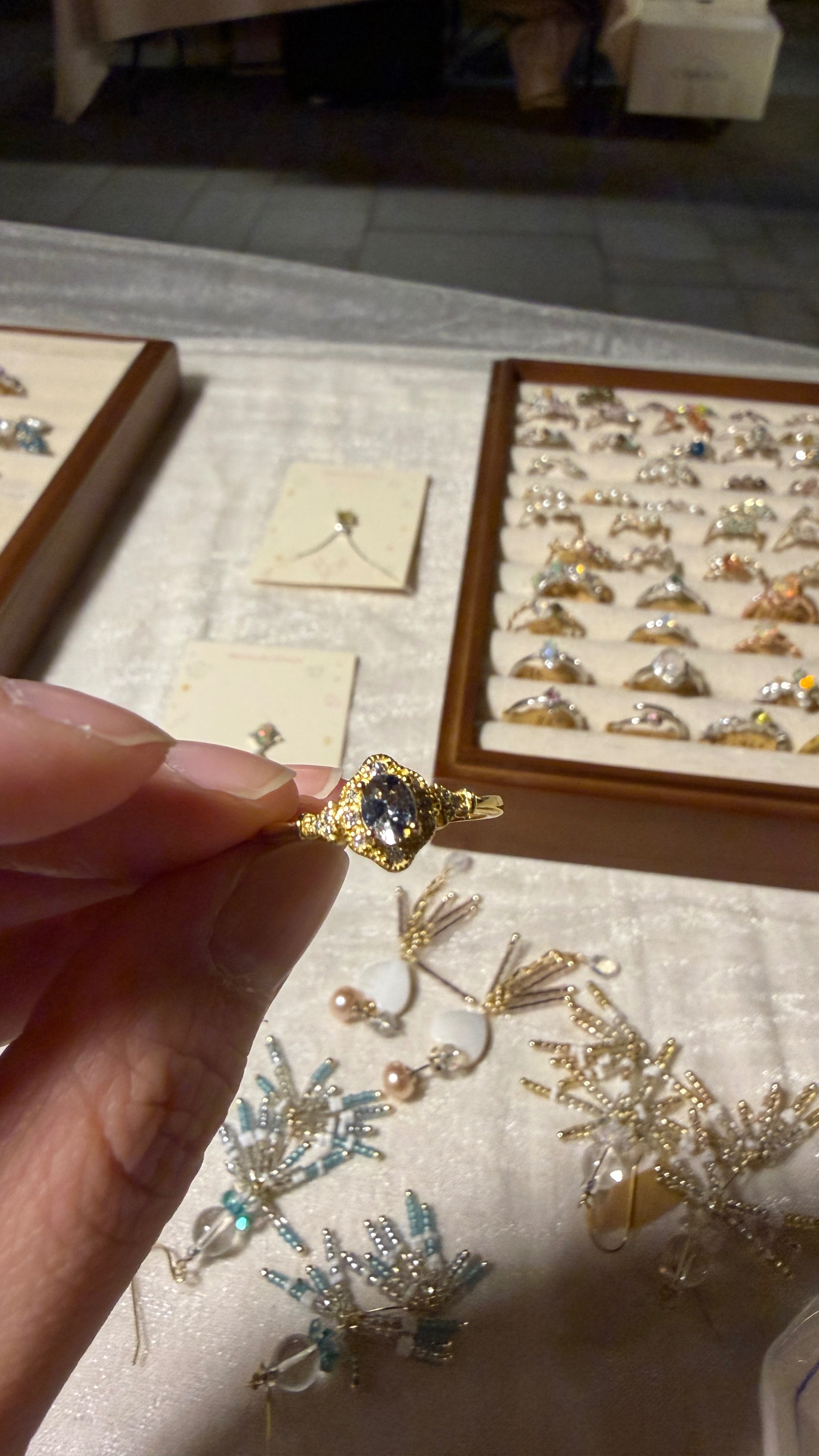 自留款～ 人魚丹泉銀鍍金戒