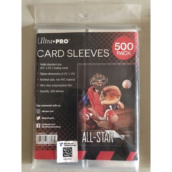 Ultra Pro 卡膜 薄膜 500張 中華職棒球員卡 遊戲王 寶可夢PTCG NBA MLB