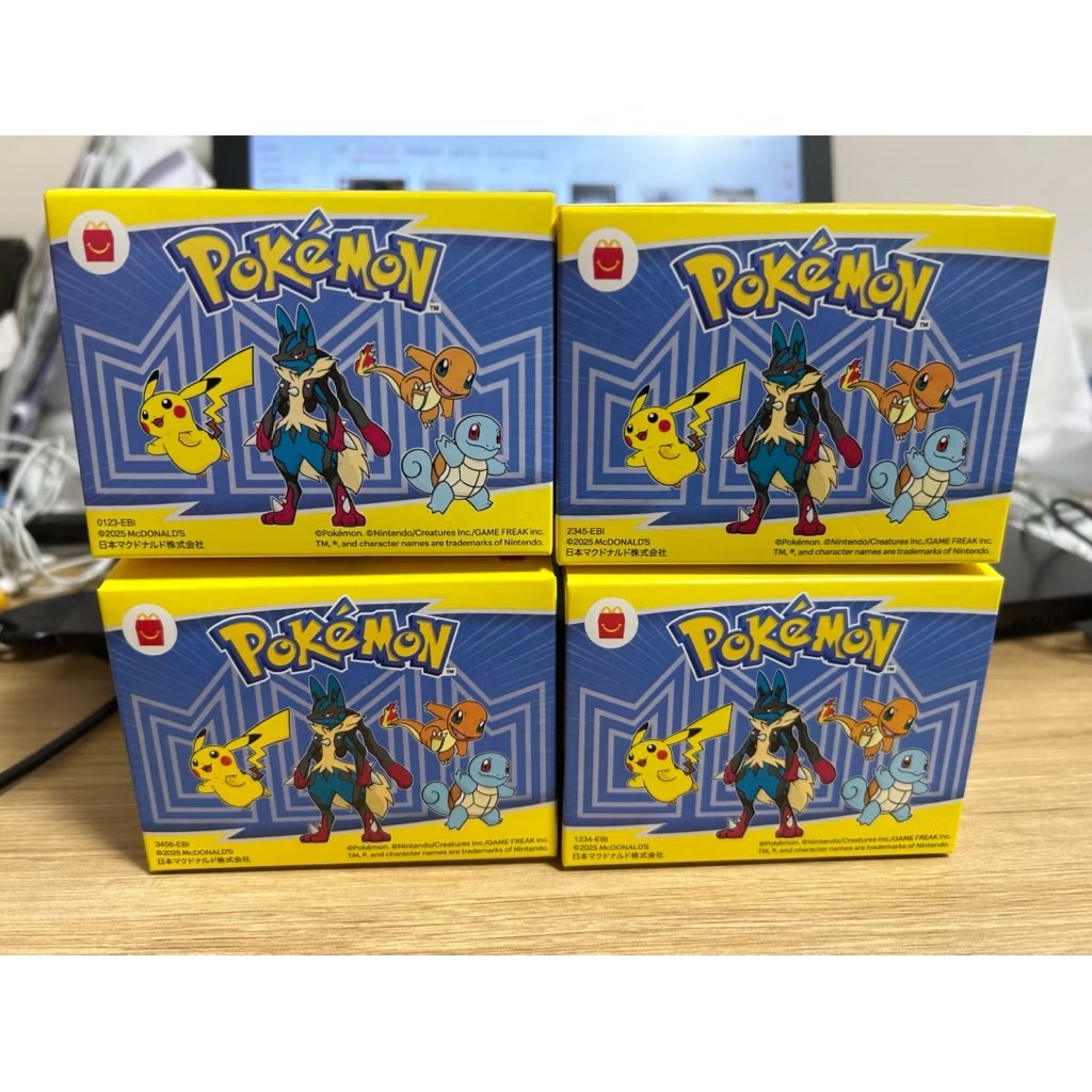 交換禮物 日本限定 寶可夢 POKEMON 第一彈 快樂兒童餐玩具 一組4個180元 皮卡丘 日本麥當勞