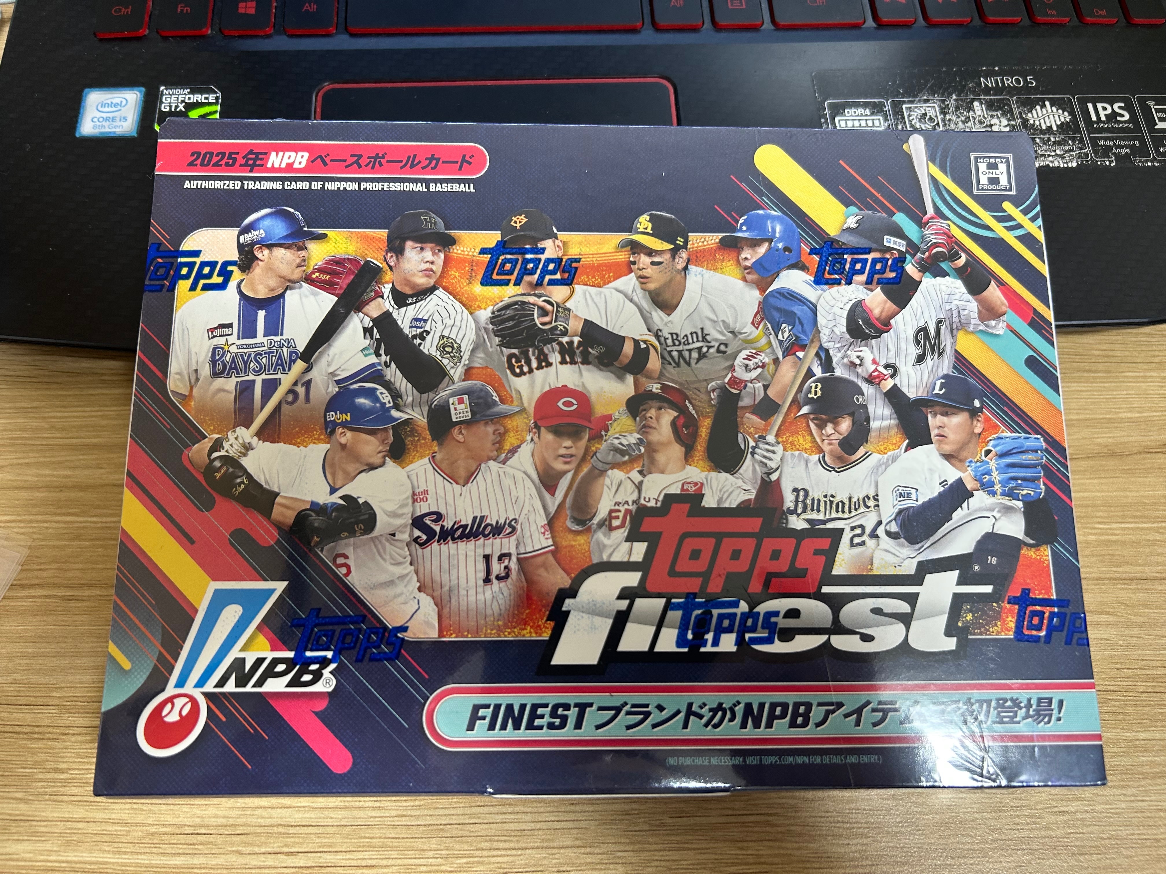 日本職棒 球員卡 2025 Topps NPB Finest Baseball Card 一盒 未拆封