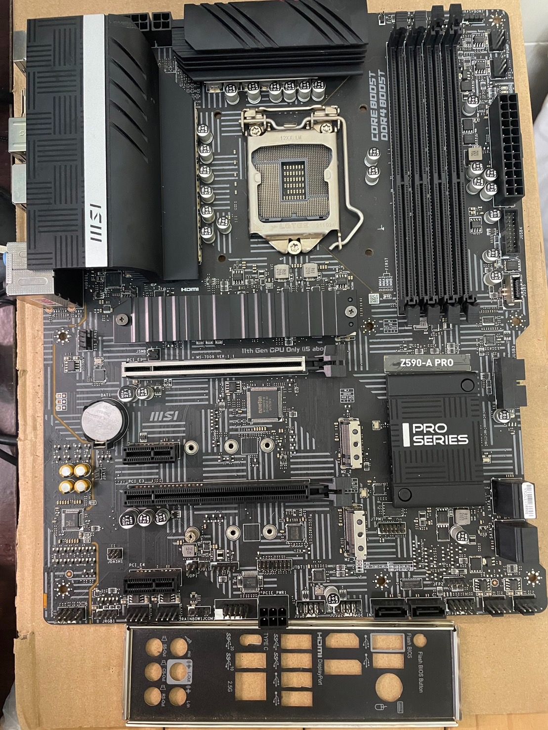 MSI Z590A 微星 Z590-A PRO 主板 Z590 1200腳位 10、11代 無盒有保至24.5.27