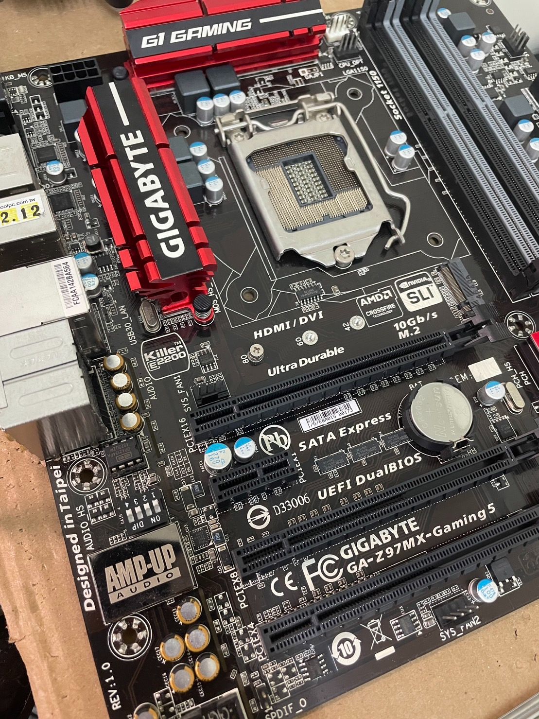 技嘉 GA-Z97MX-Gaming 5 M.2 1150腳位 主板 3、4代 M.2插槽 光纖接口