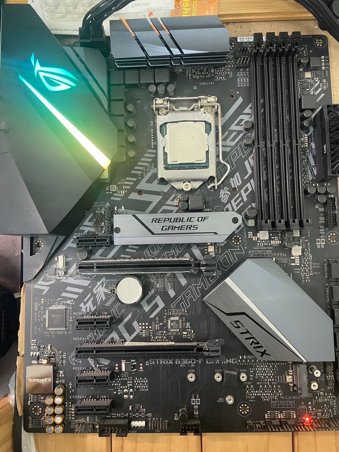 華碩 ROG STRIX B360-F GAMING | 電競主板 8、9代 無盒無保 RGB 雙M.2