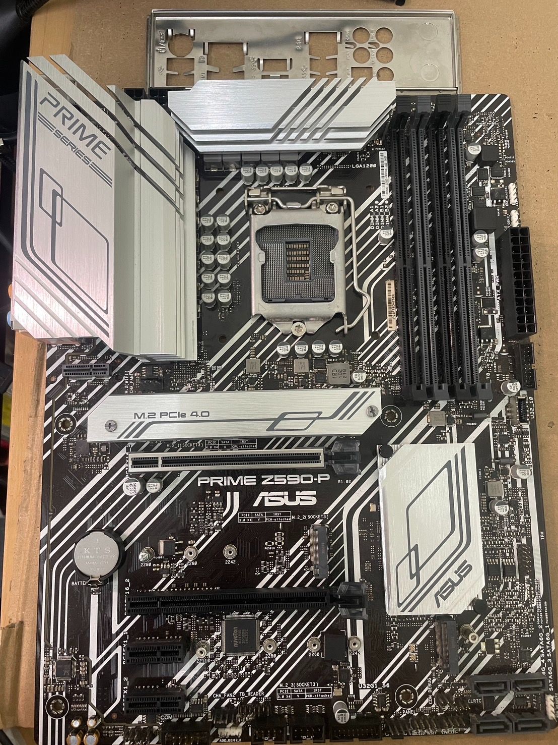 ASUS 華碩 PRIME Z590-P 主板 10、11代 1200腳位 無盒無保有擋板