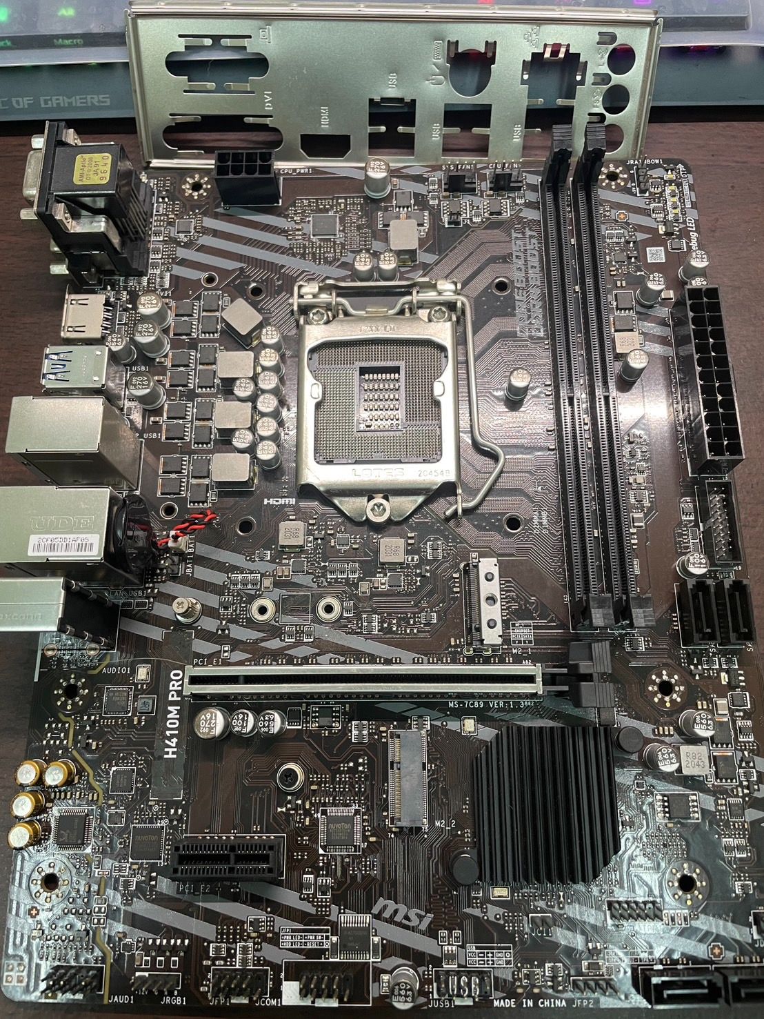 MSI 微星H410M PRO 主板 1200腳位 10代CPU 無盒無保有擋板