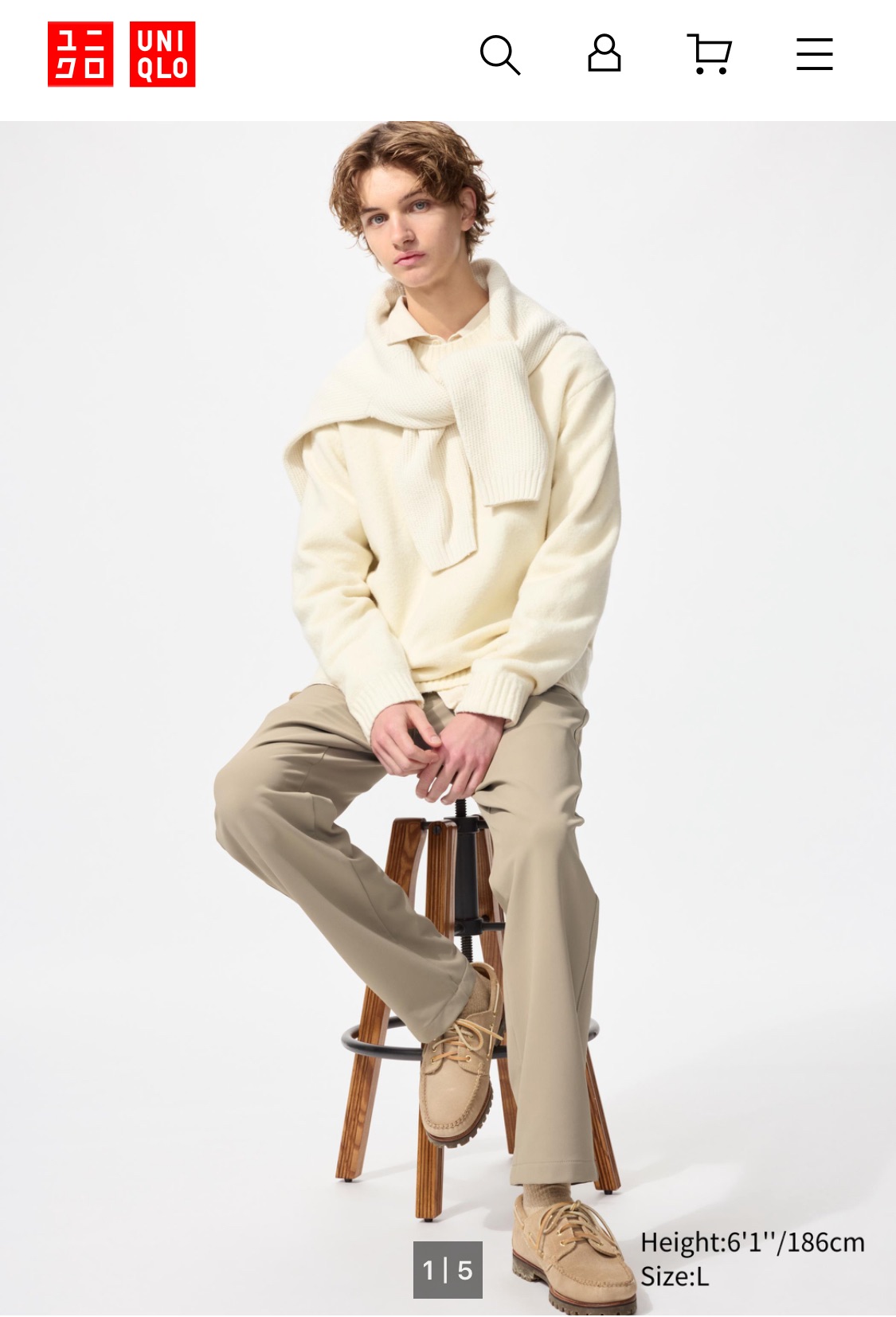 【全新未拆】uniqlo 保暖彈性長褲 M號 BEIGE色