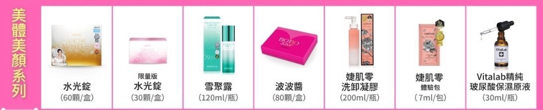 美體美顏系列單品（一組三盒）