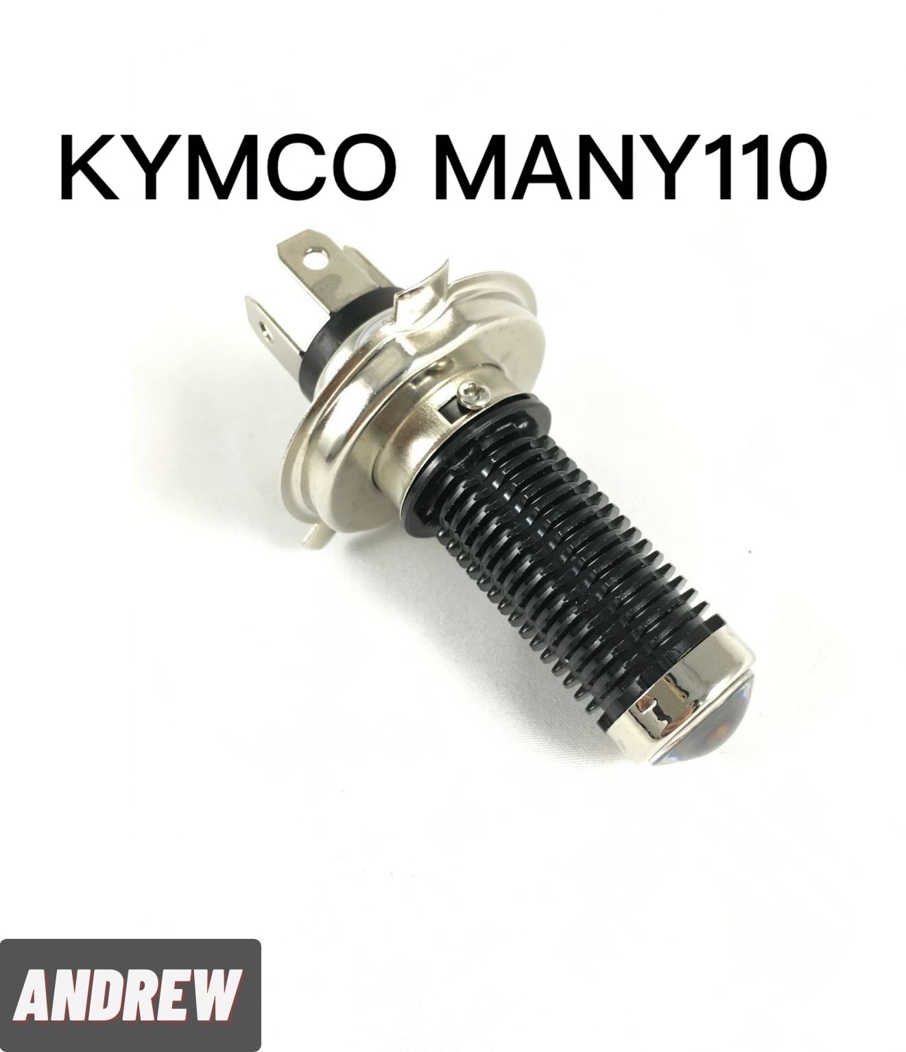 KYMCO MANY110 采鑽迷你二代直上魚眼透鏡LED機車大燈 | 黑色款 | 采鑽公司貨