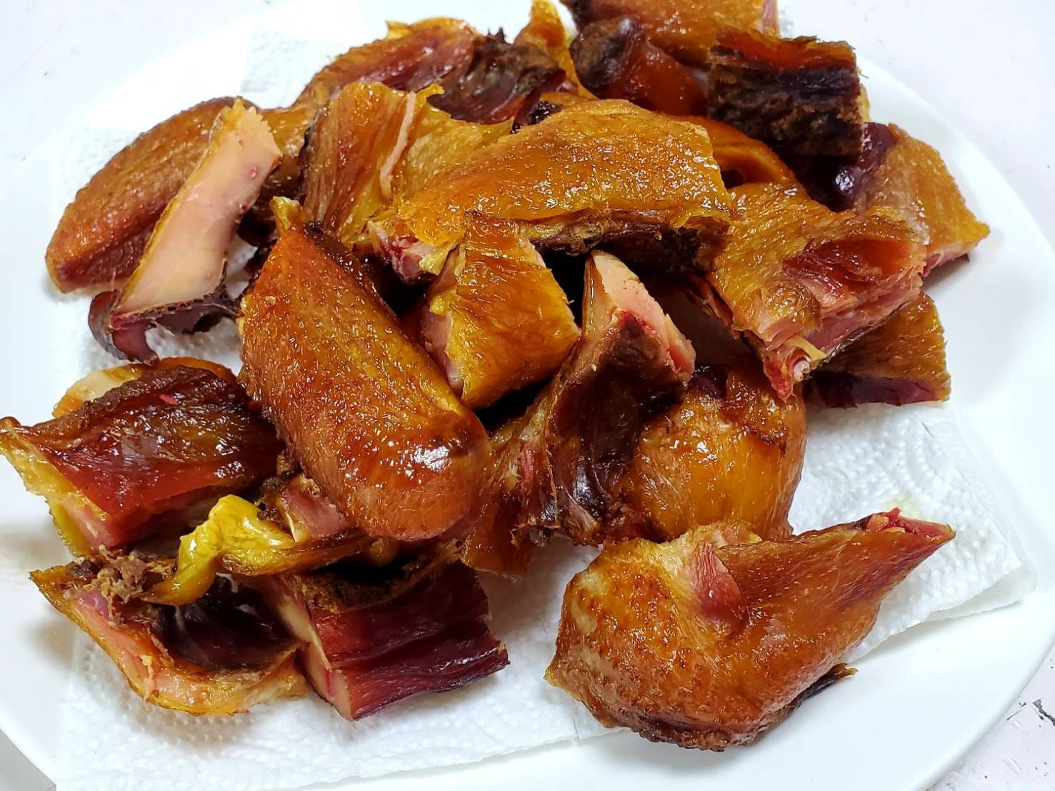 燻臘雞 / 秤重量