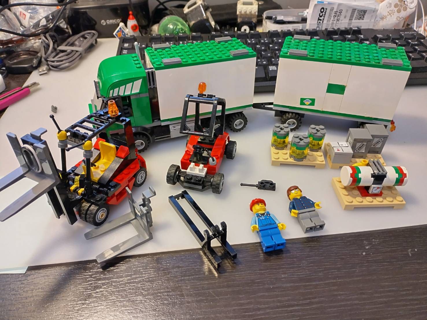 LEGO  中古 7733  原始堆高機缺彈簧