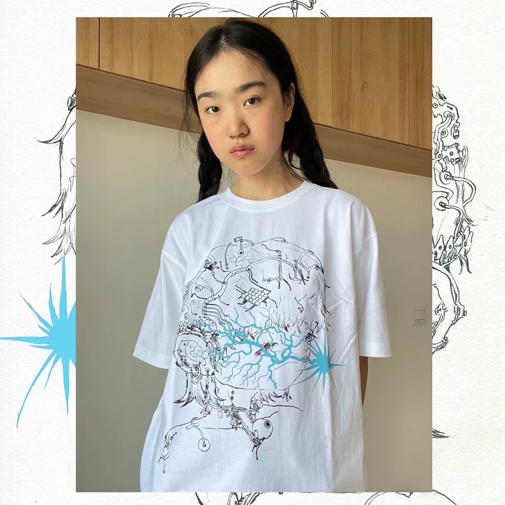 曼斯特物種XPlastic Tree 網絲女孩 T恤